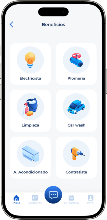Optimus Casa - beneficios de la app
