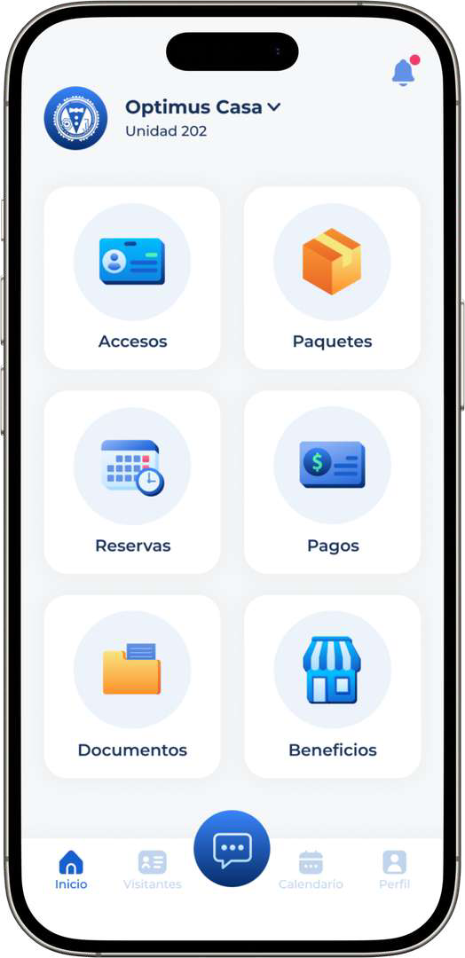 Optimus Casa - app de residentes